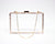 Acrylic clutch bag shoulder bag with removable chain Clear