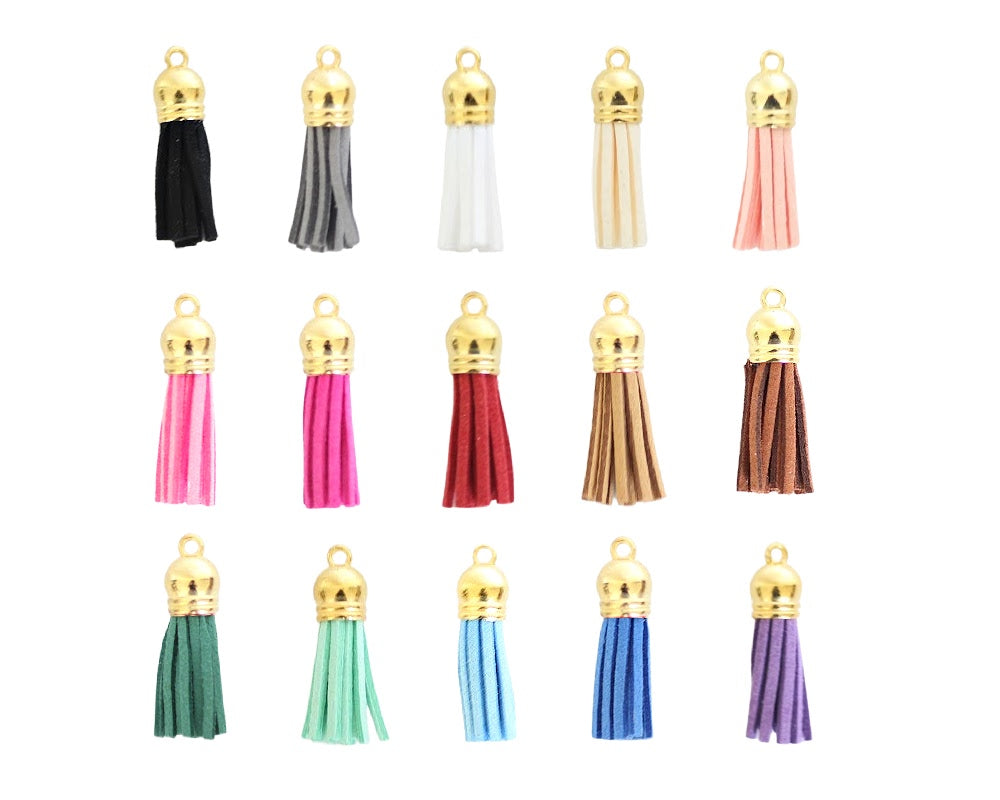 Acrylic Keychain Gold with Tassel