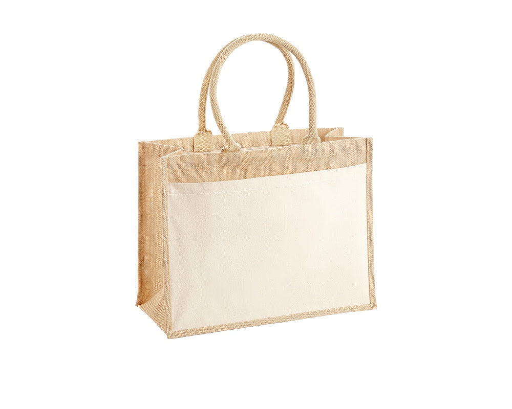 Cotton pocket jute bag