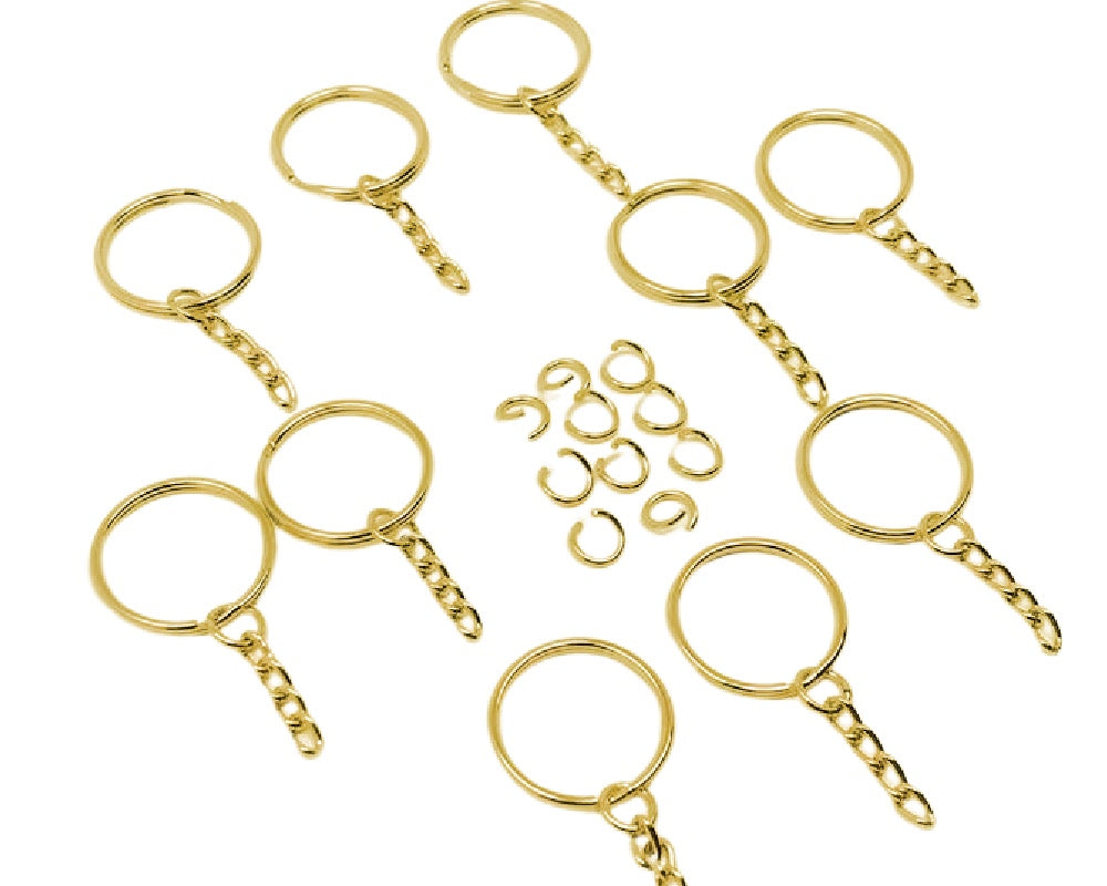 Acrylic Keychain Gold with Tassel