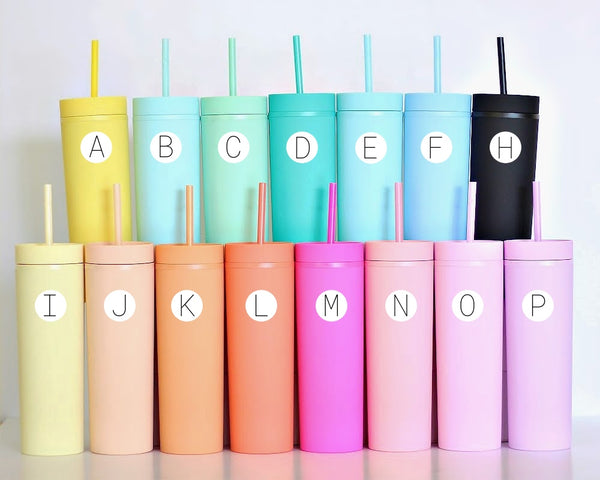 16oz Acrylic Matte Skinny Tumbler – Cutey K Blanks