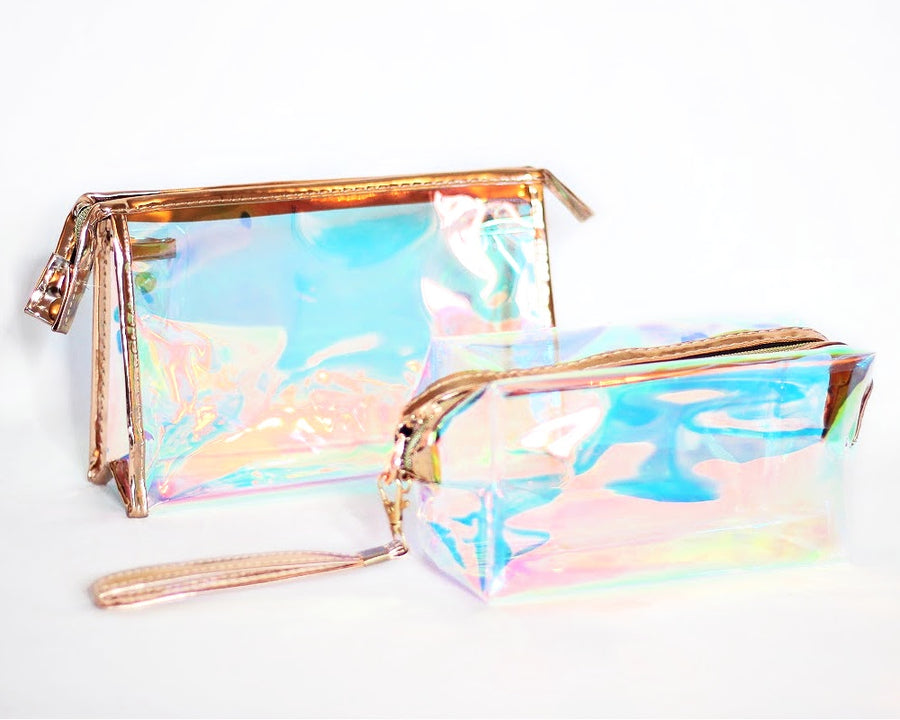 Holographic make up bag