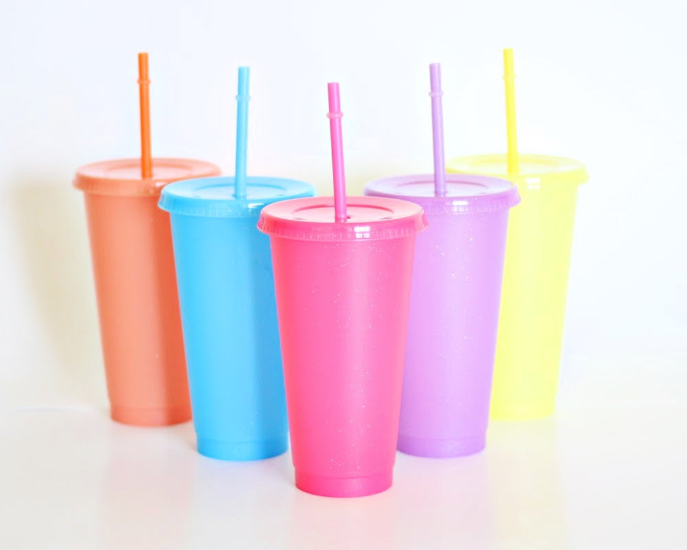 24oz Glitter Cold Cups (5 Pack) – The Craft Cups
