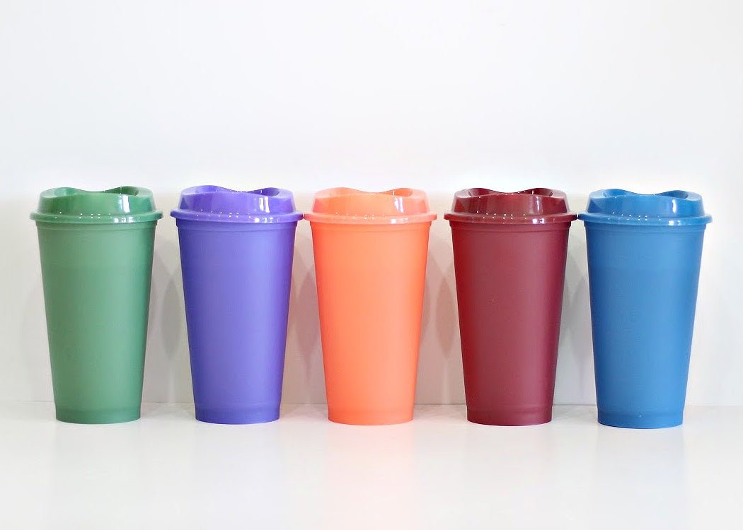 Wholesale Blank Tumblers 12 Pack 16oz Colored Pastel Acrylic Matte Plastic  Cold Cups in Bulk With Lids and Straws W/ Cleaning Brush 