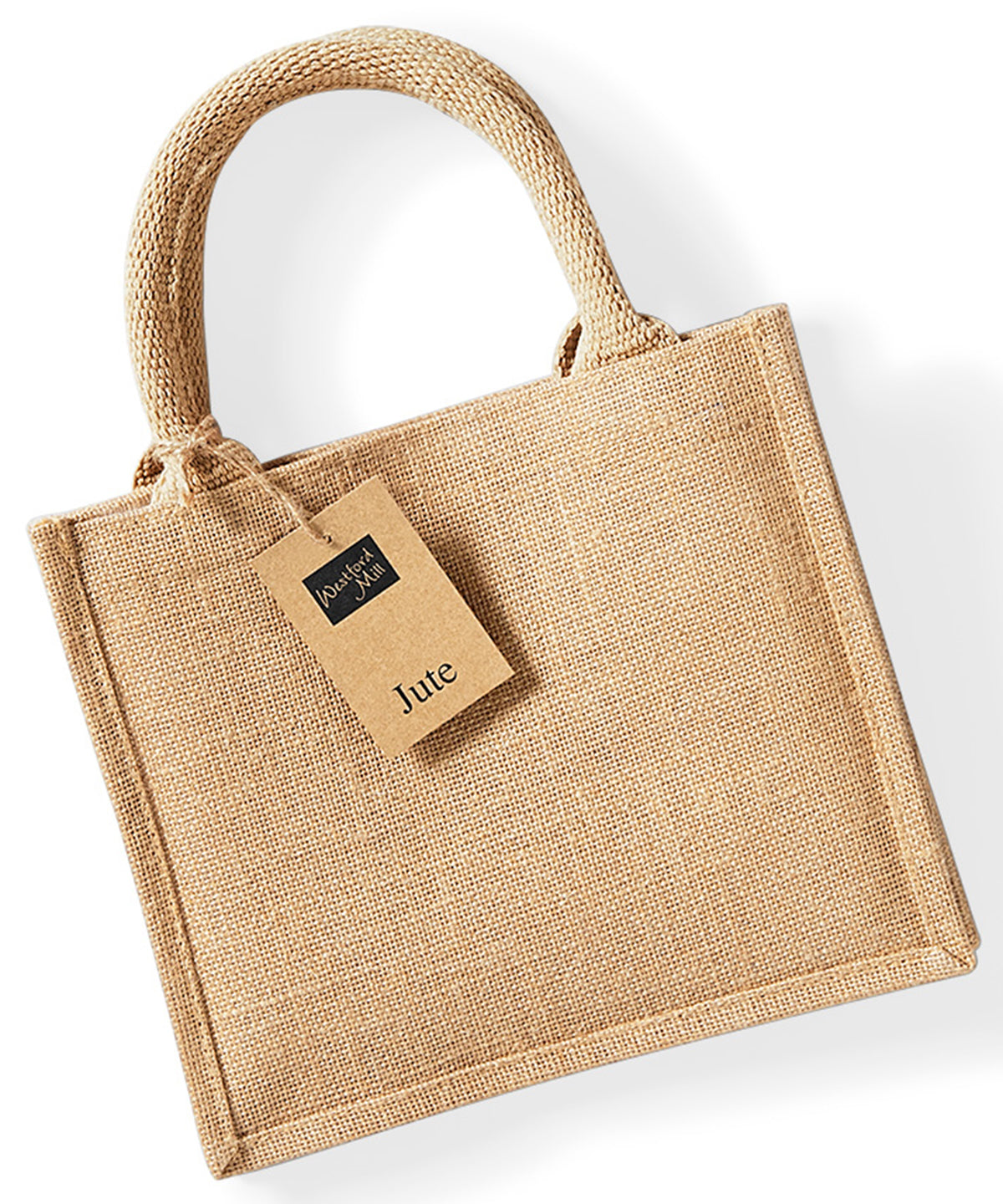 Personalised Jute Bags | Jute Bag With Leather Strap